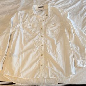 Eddie Bauer mountain rip stop Long-Sleeve Button-Down Shirt small NWOT